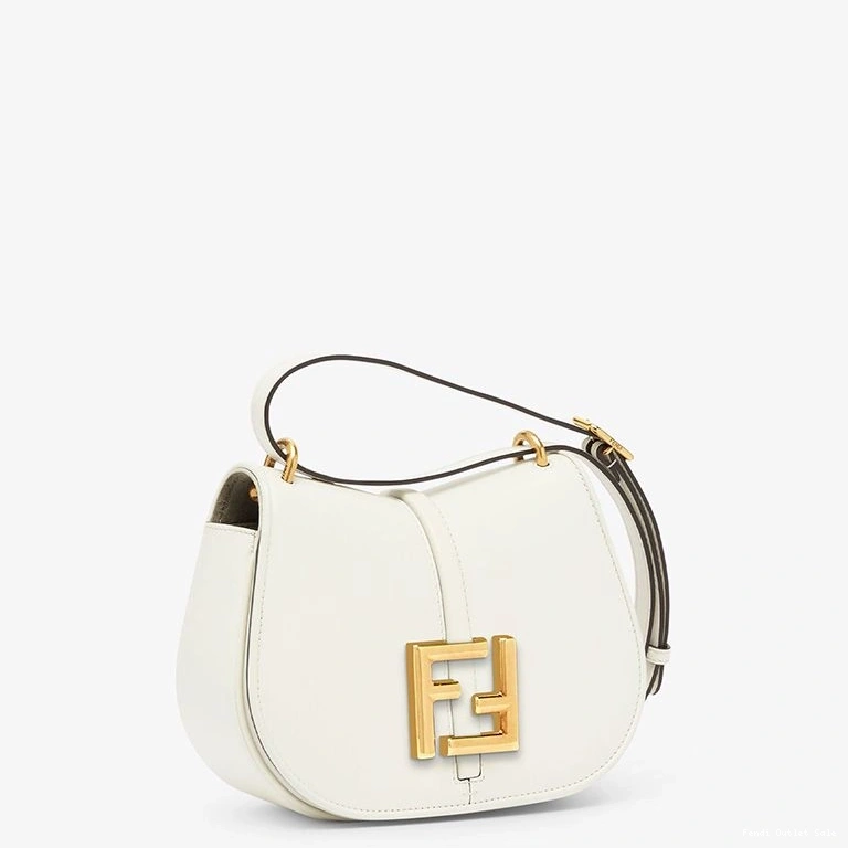 Affordable C'mon Mini White Bag Fendi Calf In Leather 0731